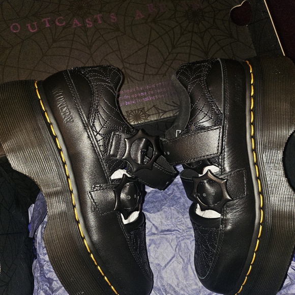 Dr. Martens Platform Shoes - Black and Purple - Picture 5 of 6